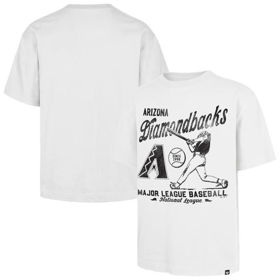 Men's '47 White Arizona Diamondbacks Regional Batter Foundation T-Shirt