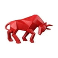 thumbnail image 3 of WLPZXP Bull Statue Ornament Art Crafts Modern Resin Sculpture Animal Statue for Cabinet Red, 3 of 9