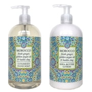 Greenwich Bay DESTINATION MOROCCO Shea Butter Hand Soap & Lotion Set, 16oz. Each