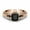Rose Gold, variant on Fashion 925 Silver Inlaid Black Square Diamond Princess Ring