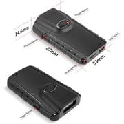 Mini 2D Bluetooth Barcode Scanner, NETUM 3-in-1 Portable QR Bar Code Reader Back Clip Work with iOS Android Windows MacOS for Warehouse Inventory POS -E800(Black)