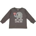 thumbnail image 3 of Inktastic My Nani Loves Me Grandchild Gift Boys or Girls Long Sleeve Toddler T-Shirt, 3 of 5