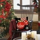 thumbnail image 5 of Christmas Pillow Cover Snowflake Letter Bow Throw Pillow Cover Home Pillowcase Size 17.7 X17.7 Inches, 5 of 6