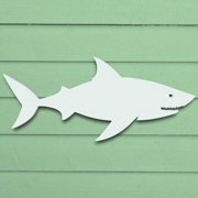 Outdoor Shark Wall Art – Weatherproof PVC Shark Decor for Beach House, Cottage, and Nautical Themed Spaces, Ocean Wall Hanging, 4 Foot