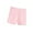 Pink, variant on Hotiary Baby Girls Solid Bottom Safety Shorts Toddler Kids Comfort Breathable Elastic Waist Anti Glare Athletic Cotton Shorts for 3-14 Years