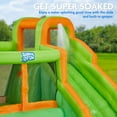thumbnail image 3 of Sunny Fun Bounce-a-Round Inflatable Water Slide Park with Bounce House Outdoor Child Green, 3 of 7