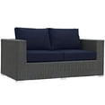 thumbnail image 4 of Modway Sojourn 8 Piece Outdoor Patio Sunbrella® Sectional Set in Canvas Navy, 4 of 8