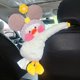 thumbnail image 1 of Caja de pañuelos de cuero con forma de mono para coche, diseño de dibujos animados, bonito y creativo, juego de papel con forma de mono para colgar en el interior del coche, 1 of 4