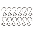 thumbnail image 6 of Utopia Alley Shower Rings Hooks, Shower Curtain Rings Hooks for Bathroom, Rust Resistant Shower Curtain Hooks Rings, Set of 12, Oil Rubbed Bronze, 6 of 10
