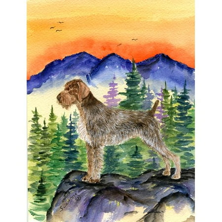 Caroline's Treasures German Wirehaired Pointer 2-Sided Garden Flag