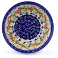 thumbnail image 2 of Polish Pottery 6-inch Bowl (Wreath Of Bealls Theme) Hand Painted in Boleslawiec, Poland + Certificate of Authenticity, 2 of 6