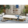 thumbnail image 3 of Safavieh Vale Steel Outdoor Lounge Chairs, Natural/White, 3 of 15