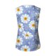 thumbnail image 4 of Camiseta sin mangas de encaje con estampado de mujer Camiseta sin mangas de empalme de cuello redondo Camiseta ligera y cómoda delgada OAVQHLG3B Store lin121212, 4 of 5