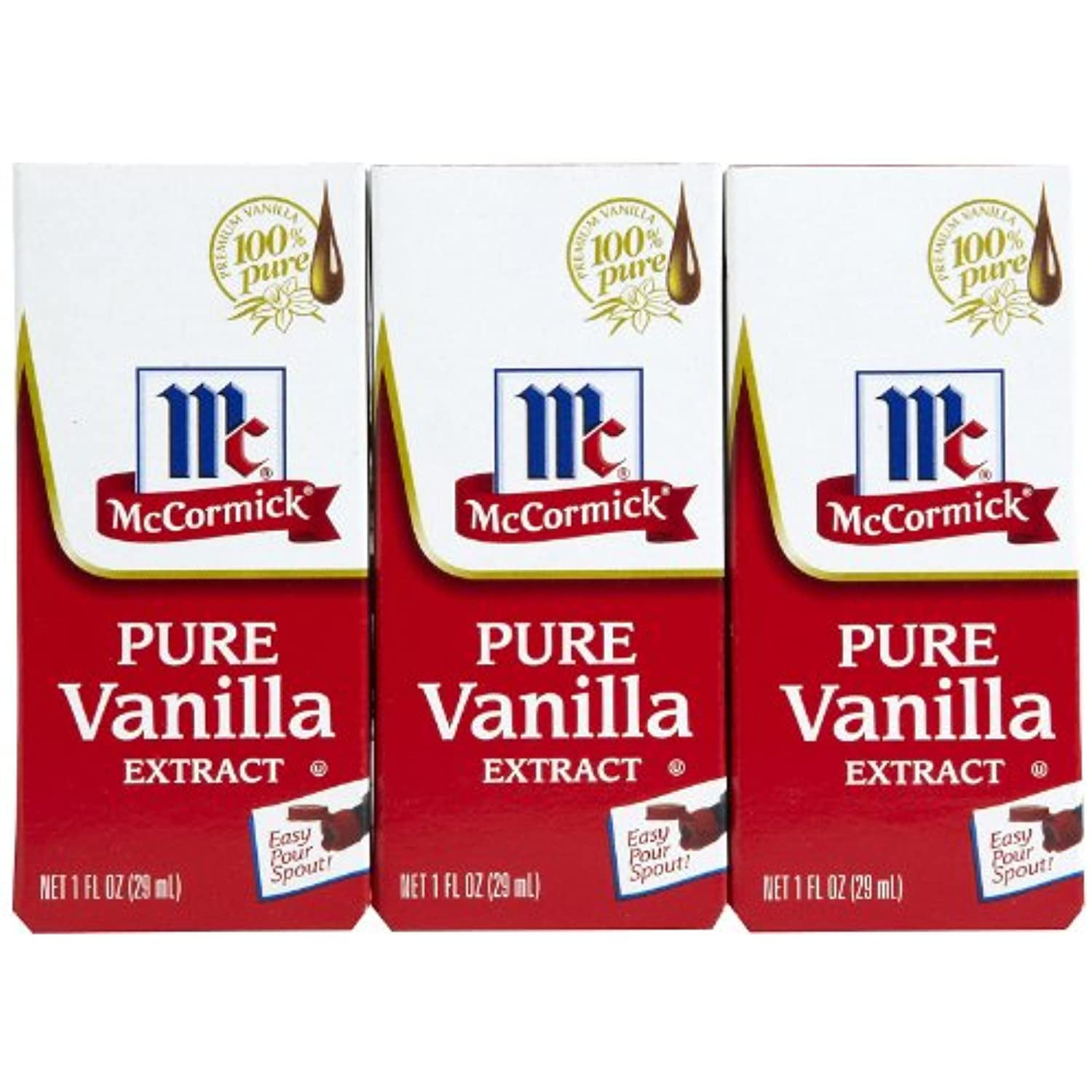 Mccormick Pure Vanilla Extract 1 Oz 3 Pk