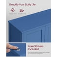 thumbnail image 5 of Freestanding Storage Cabinet with 2 Doors, 31.5" High Floor Cupboard with 2 Adjustable Shelves, Modern Forest Green Storage Unit for Bathroom, Living Room, Kitchen & Entryway, 11.8 x 23.6 x 31.5 Inch, 5 of 6