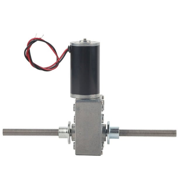 Motor De Engranaje Helicoidal, Rosca M8, Doble Eje, Mano Derecha Izquierda, Motor De Reducción De Velocidad 1280, Con Brida, Para Movimiento Relativo Y Opuesto