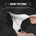 thumbnail image 5 of Lsque Black Marble Texture Abstract Printed Long Tissue Box Cover Holder, Facial Paper Organizer Dispenser,Triangle with Bottom Belt, PVC Leather Decorative Organizer, 5 of 9