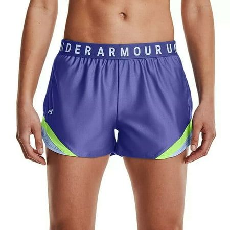 UNDER ARMOUR Womens Purple Embroidered Pocketed Logo Graphic Active Wear Shorts XL