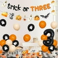thumbnail image 2 of Halloween 3rd Birthday Decoraions Trick or THREE Banner Garland Halloween 3rd Birthday Cake Topper Cupcake Toppers Balloons for Girls Boys Third Bday Party Supplies, 2 of 7