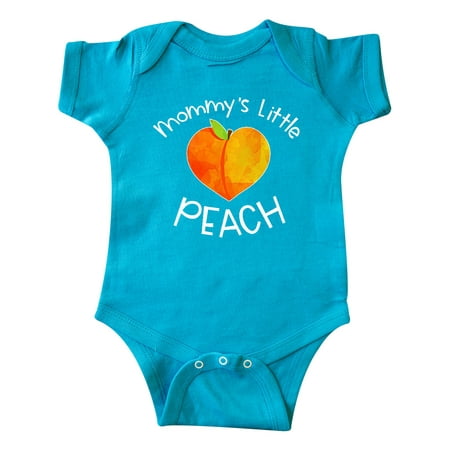 

Inktastic Mommy s Little Peach Cute Peach Heart Gift Baby Boy or Baby Girl Bodysuit