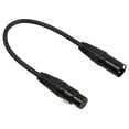 thumbnail image 2 of Cable XLR a XLR Micrófono Perfecl 1 Pie Negro 0.3m, 2 of 6