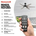 thumbnail image 3 of Honeywell Talbert Ceiling Fan, Color Changing LED and Remote, 62", Matte Black, 3 of 10