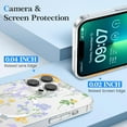 thumbnail image 3 of Faben-pour iPhone 15 Pro Étui Compatible avec MagSafe Étui Magnétique Forte Transparente Florale pour Femmes Filles Étui Rigide Mince Protectrice pour iPhone 15 Pro 6.1 Pouces(Clair/lavande), 3 of 4