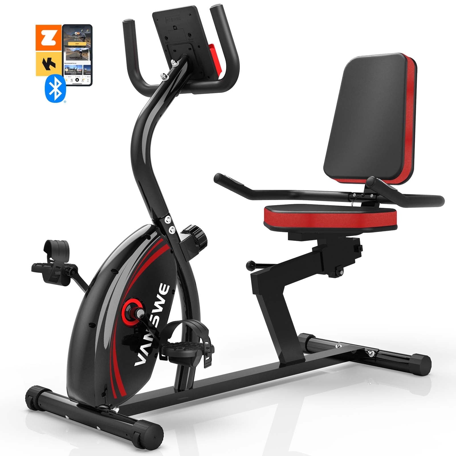 JEEKEE Recumbent Exercise Bike for Adults Seniors Indoor Magnetic Cycling Bike for Home Workout Walmart