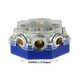 thumbnail image 4 of 0 2 4 Gauge in 2 4 8 Gauge Out 5 Way Power Distribution Block for Car Audio Splitter Blue Base Cover, 4 of 6