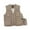 Khaki 2XL, variant on Soft Men Fishing Vest 4 Pockets with Water Bottle Bag Lightweight Outerwear Waistcoat for Camping Travel Spring Summer Casual Outdoor Sports Black 2XL