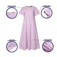 thumbnail image 4 of ZANZEA Womens Dresses Casual Plain Vintage Swing Puff Sleeve Long Dress, 4 of 11