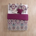 thumbnail image 4 of VCNY Home Amherst 5-Piece Red Damask Reversible Comforter Set, King, 4 of 8