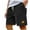 Mens Shorts Black, variant on Big & Tall Mens Corduroy-Shorts Plus Size M-5X Athletic Workout Casual Solid Drawstring Elastic Waist Wide Leg Loungewear Short with Pockets