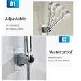 thumbnail image 4 of Support Réglable 7 Vitesses Sans Perçage pour Douchette Sans Trace, 4 of 6
