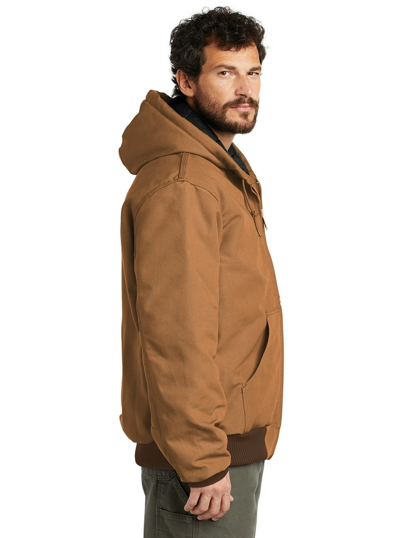 Carhartt Men's Insulated Hood Coat, Quilted Flannel Lined Duck