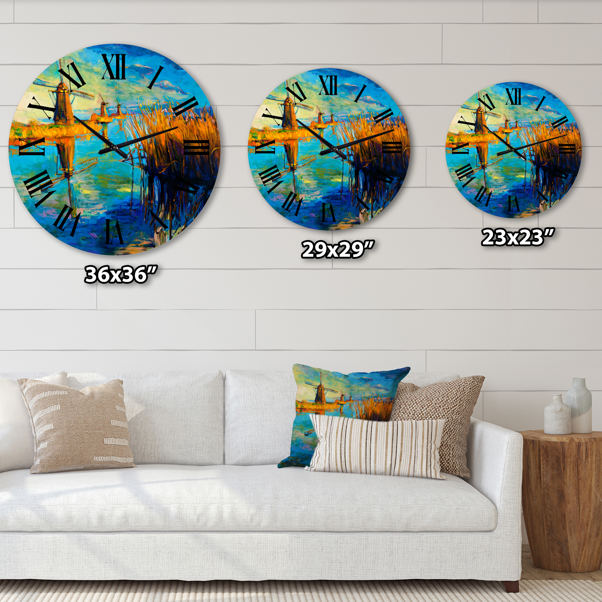 Designart 1 in Coastal Wall Clock