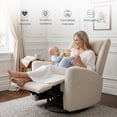 thumbnail image 2 of Sillon Reclinable Giratorio Con Mecedora Möma Mila Beige, 2 of 7