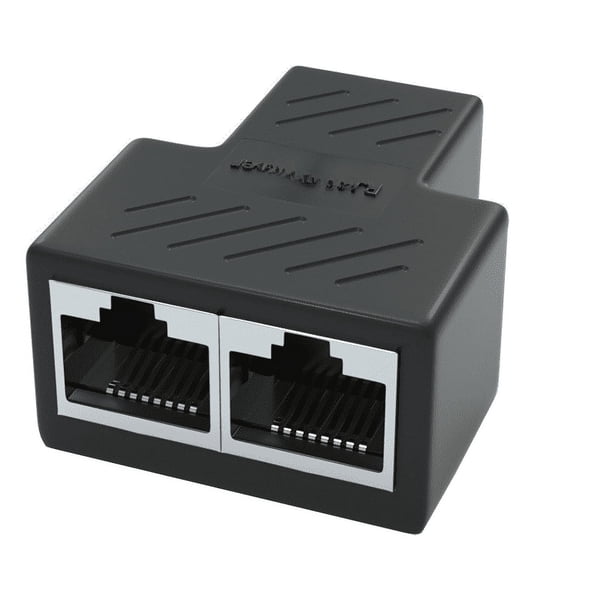 Divisor extensor de conector de par de cables de red con soporte simultáneo de uno a dos cabezales de tres vías de red