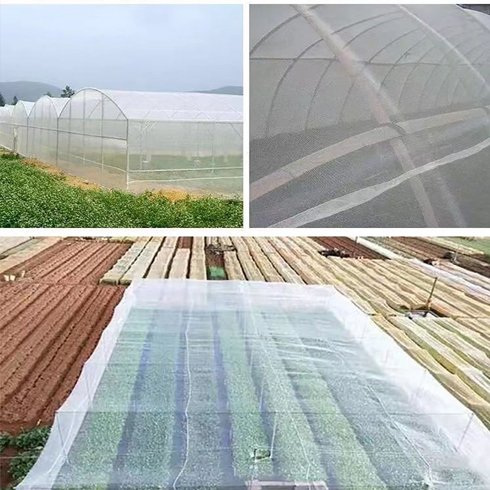 3X8M Pe Garden Netting Mesh Ultra Fine Net Breathable Plant Covers Protection For Vegetables Fruits Flowers Crops(Clear-One Size)