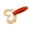 Orange Red, variant on Wofarmy Hot Sales 10Pcs 70Mm/4.3G Fishing Soft Lures Twin Tail Grub Trout Jigging Bait True Soft Worm False Bait Parts Red
