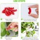 thumbnail image 4 of Paquete de 30 dobladores de plantas de 90 grados clips Lst herramienta de jardinería para soporte de plantas para entrenamiento de bajo estrés rojo Rojo Verde Cocina, Decoración y Otros, 4 of 4