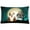 White, variant on Halloween Scary English Bulldog Grey Brindle Canvas Fabric Decorative Pillow