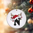 thumbnail image 5 of RyanK Christmas Clearance Christmas Letters,Christmas Gifts,Christmas Decorations,3.15x3.15 in Letter Name Ornament Family Initial Ornament Personalized Ornament Name Family Christmas Ornament N, 5 of 9