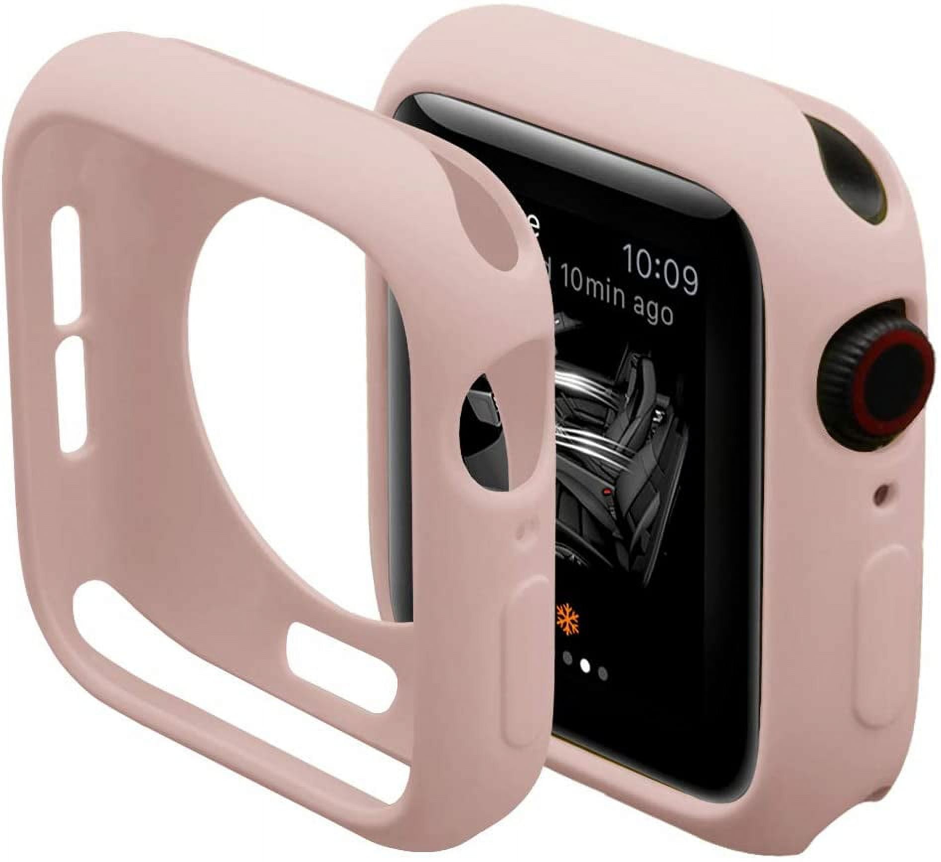 XiHAMA Ultra Thin Soft TPU Bumper Case Compatible with iWatch Apple Watch Series SE 6/5/4