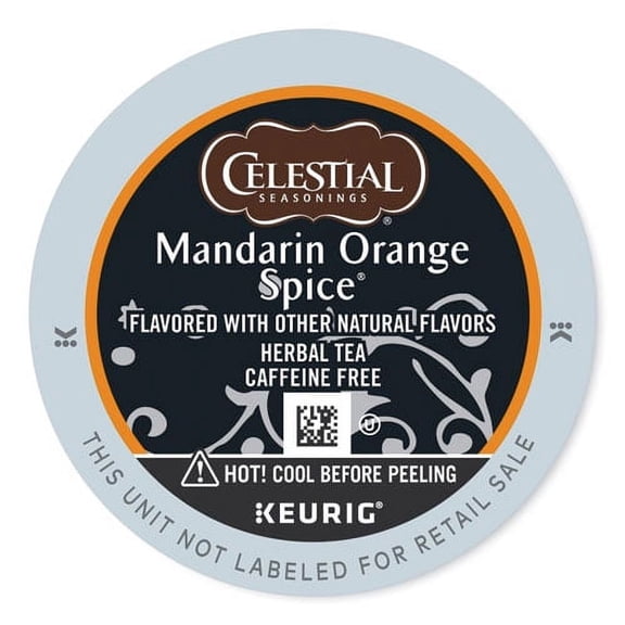 Mandarin Orange Spice Herb Tea K-Cups 24/box | Bundle of 5 Boxes
