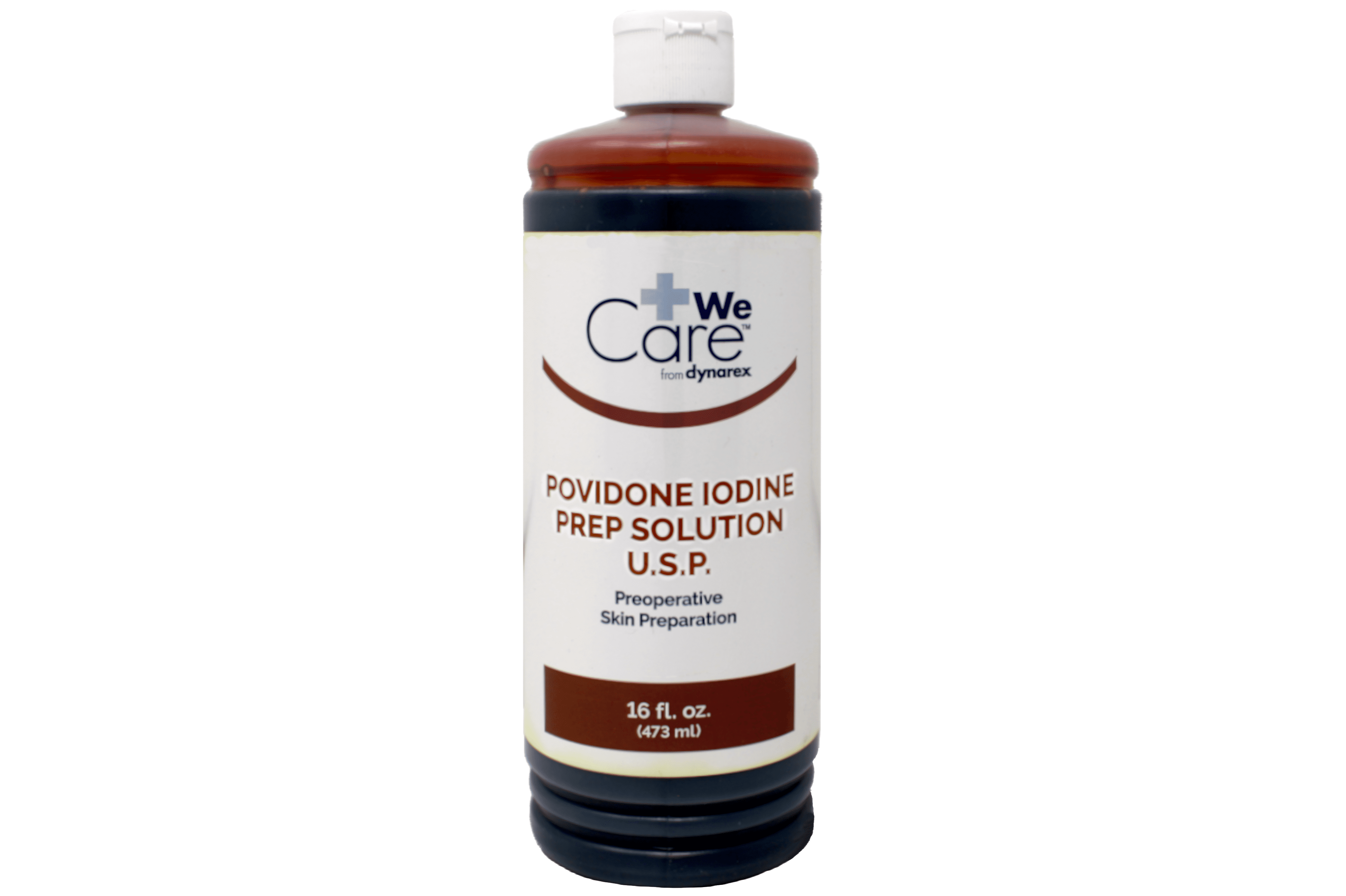Dynarex Povidone Iodine Prep Solution USP Preoperative Skin Preparation 16 fl oz (Pack of 2)