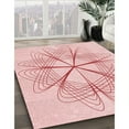 thumbnail image 2 of Ahgly Company Indoor Square Patterned Pastel Red Pink Area Rugs, 5' Square, 2 of 6