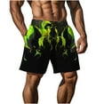 thumbnail image 6 of Ventas Flash Hoy DDAPJ pyju Men's Graphic Print Swim Trunks Funky Hawaiian Beach Shorts Drawstring Elastic Waist Surf Board Shorts with Pockets Mint Green M, 6 of 9