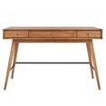 thumbnail image 2 of Weston Home Jackson Wood 3-Drawer Writing Desk, 2 of 6