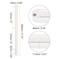 thumbnail image 2 of Unique Bargains Drawer Slides, 2 Pack 300mm - Plastic Drawer Rails, Side Mounted Grooved Guide Rails for Cabinet Drawers (White), 2 of 5